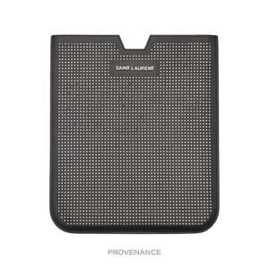 🔴 Saint Laurent Paris SLP iPad Case - Studded Black Leather